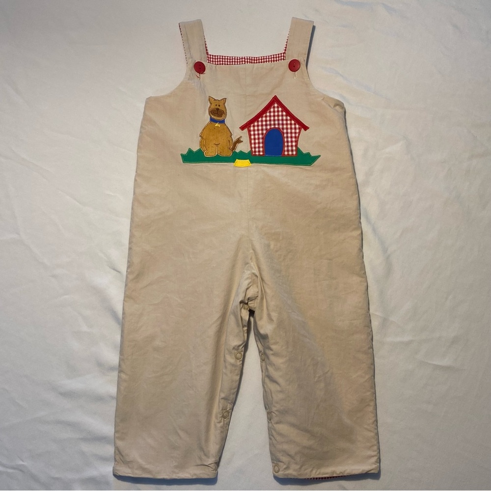 Mulberry Street Reversible Longall Overalls Size 24 Months